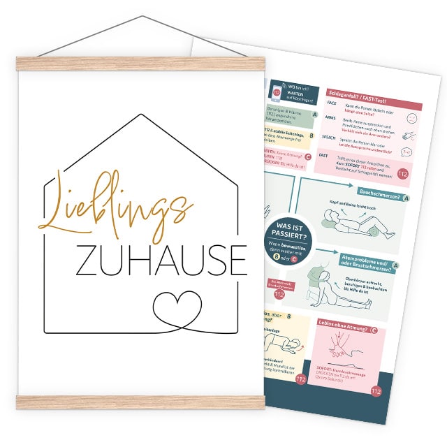 Erste-Hilfe-Poster für Erwachsene